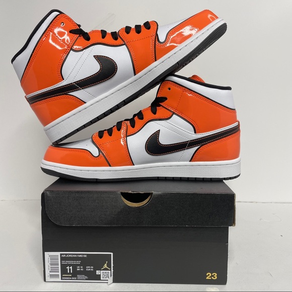 Nike Air Jordan 1 Retro Mid SE Turf Orange NEW - Picture 6 of 7